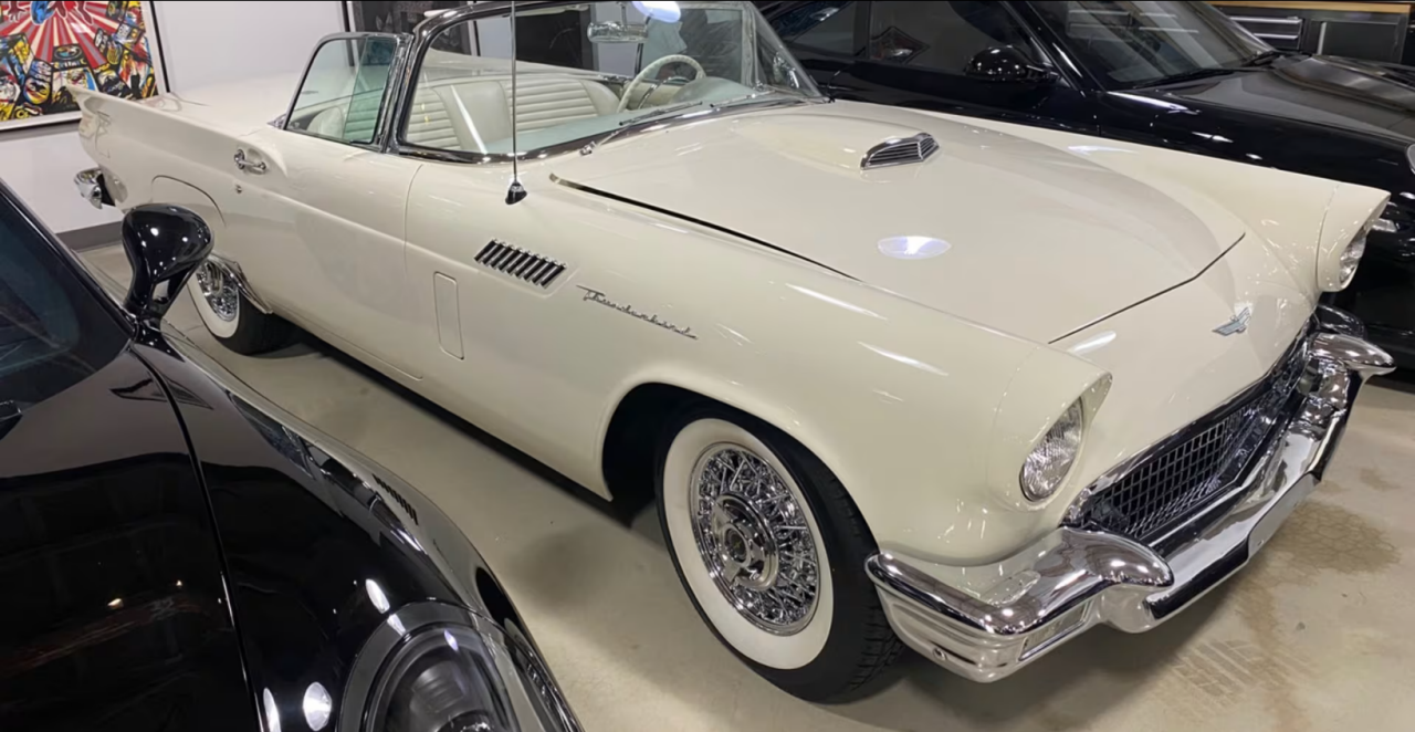 1957 Ford Thunderbird F-Code Convertible<br />
LOT S93.1 // DALLAS 2023</p>
<p>F-Code 312/300 HP Supercharged V-8, 1 of 196 Produced